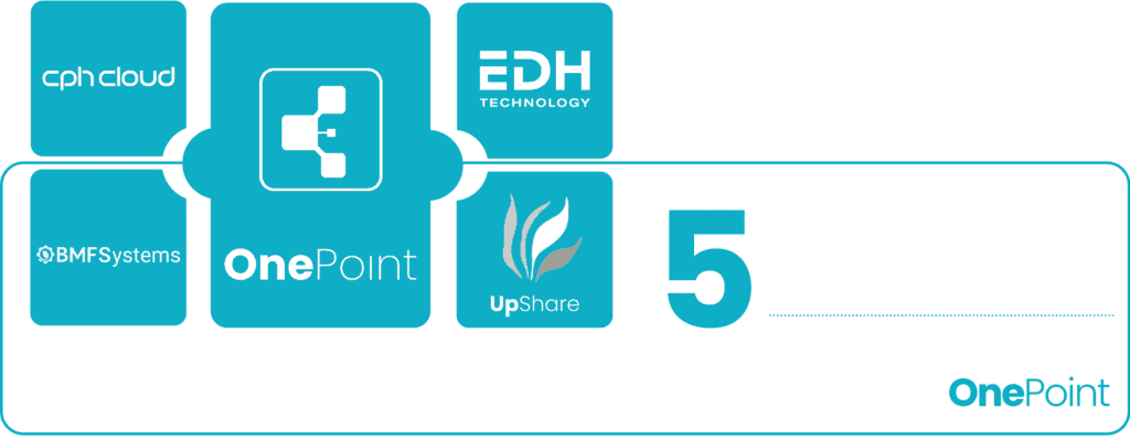 UpShare, EDH Technology, CPH Cloud & BMF Systems er en del af OnePoint