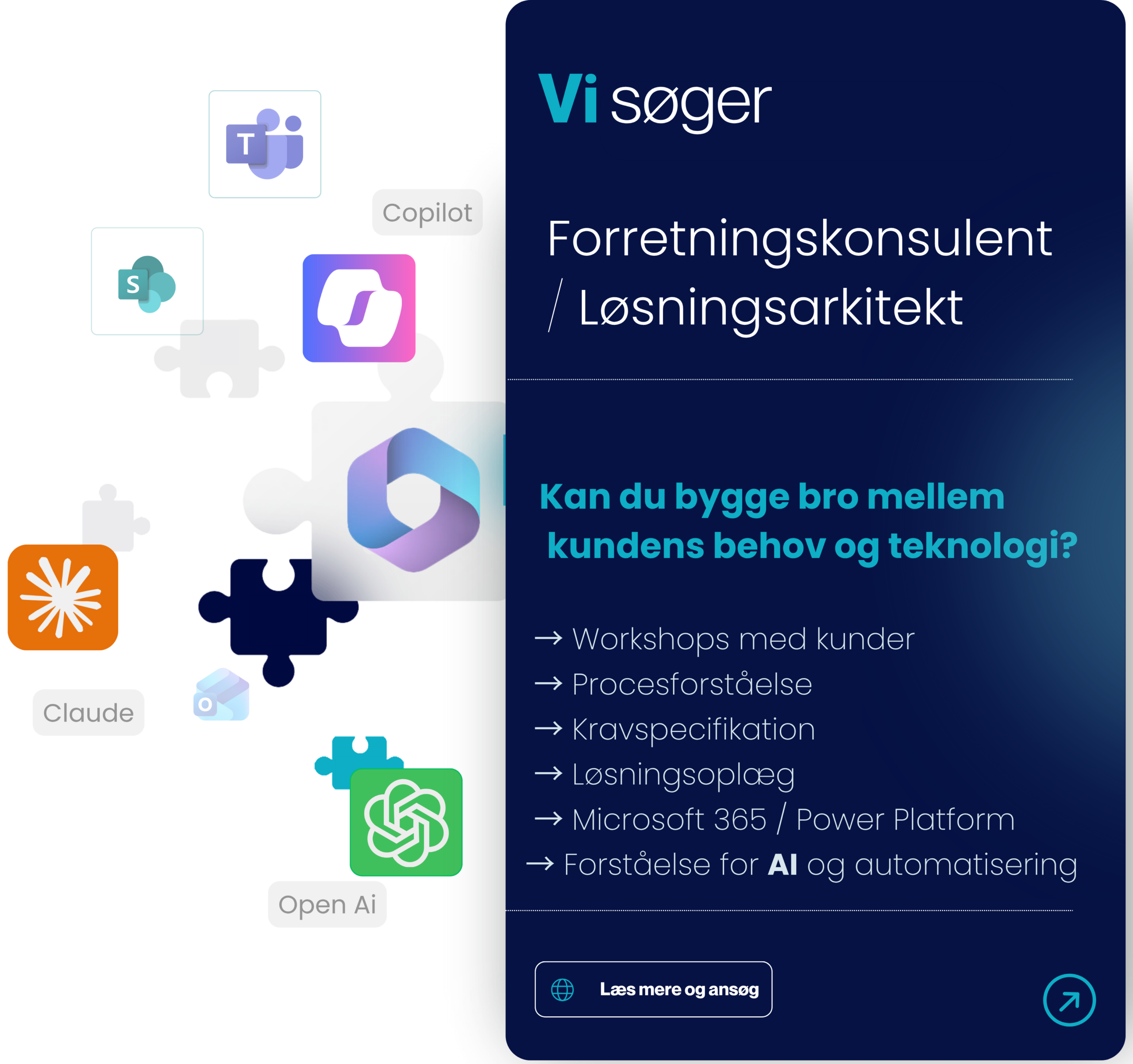 Vi søger: Forretningskonsulent Løsningsarkitekt